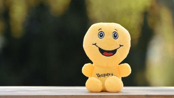 игрушка улыбающегося человека
