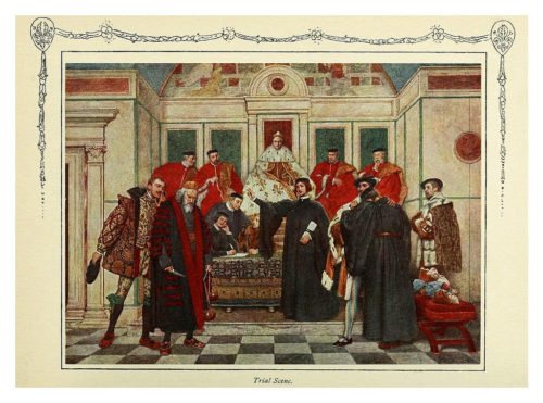 Иллюстрация к комедии Венецианский купец