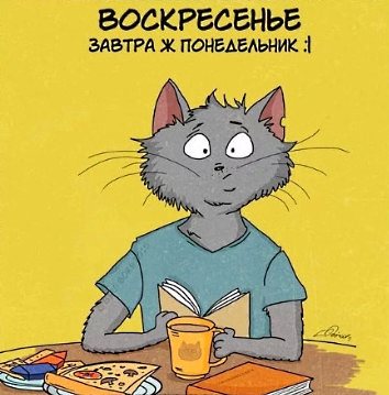 Осознание понедельника в воскресенье