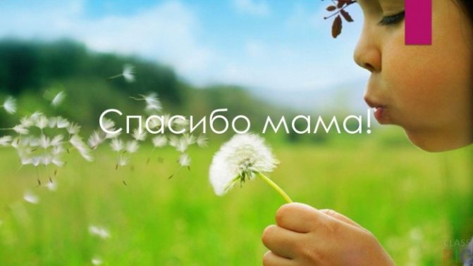 Слова благодарности маме